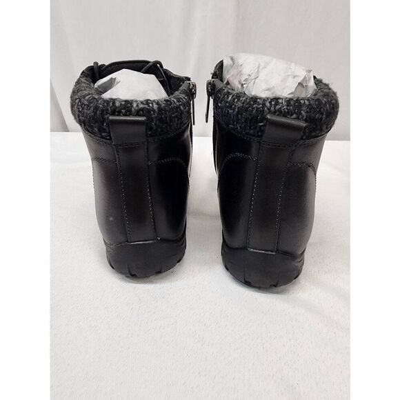 Propet Womens Delaney Zip Lace Up Leather Ankle Boots Black Size 8 - Picture 3 of 8